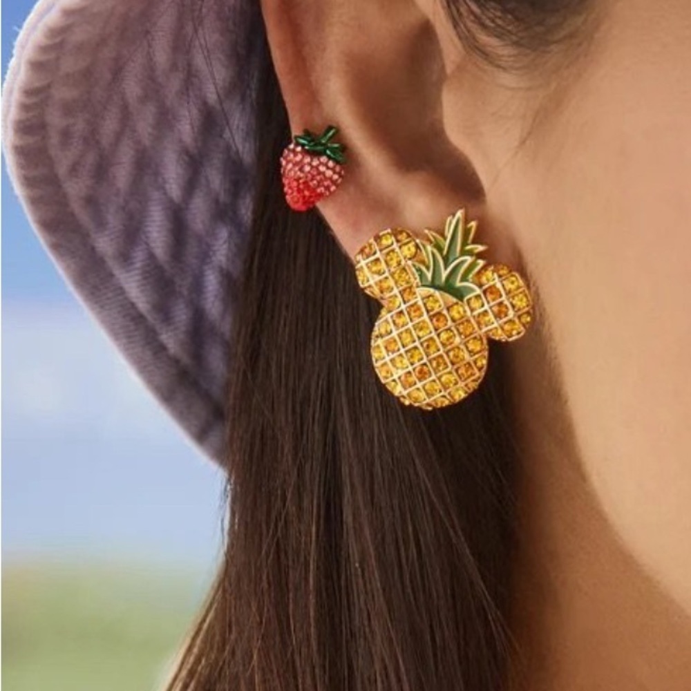 BaubleBar Disney Mickey Pineapple Earrings - Picture 3 of 4